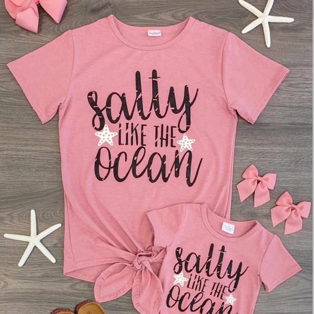 Mom & Me Salty Like The Ocean Tops (Mom sizes)